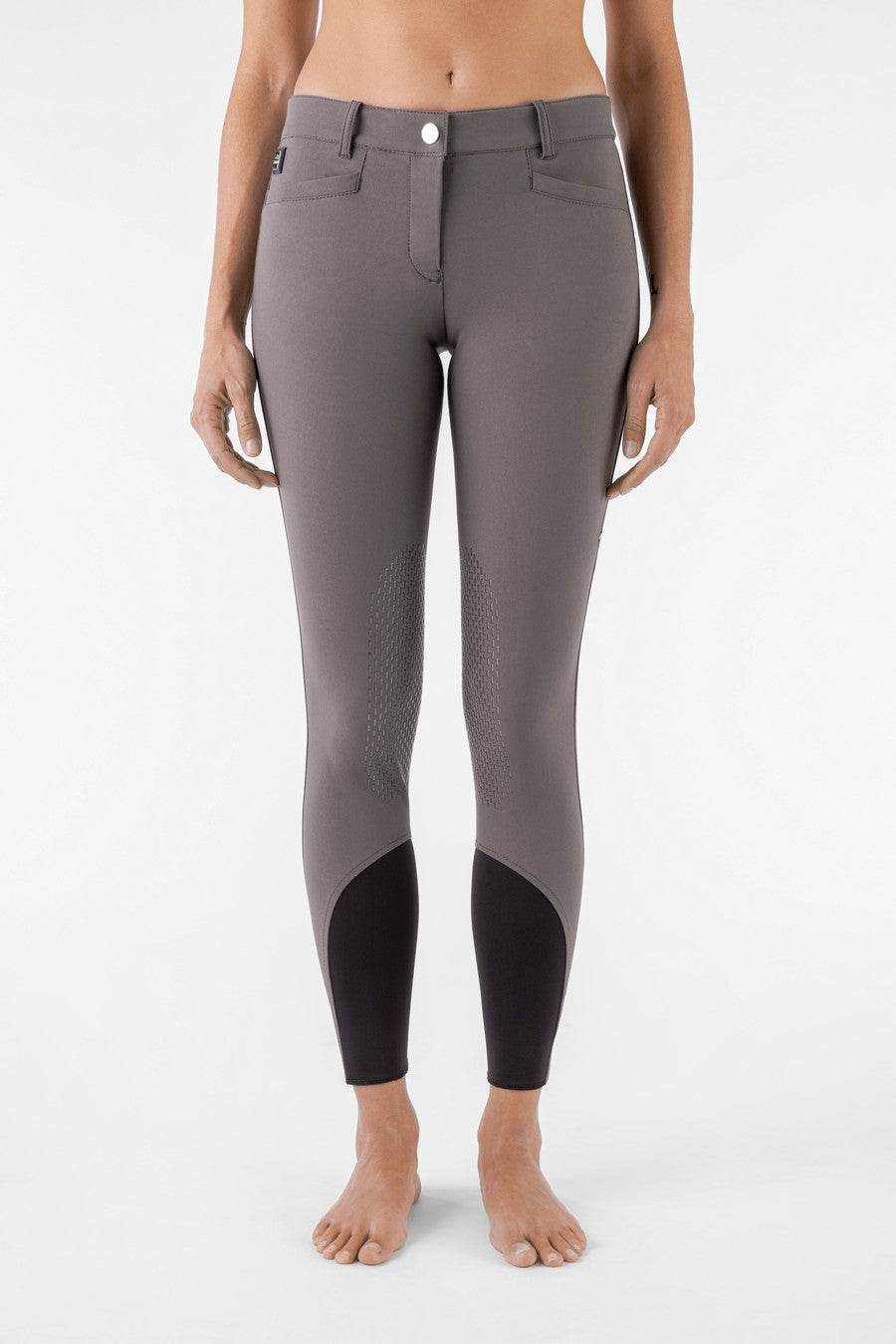 Equiline reithose Damen kniebesatz Ash Braun