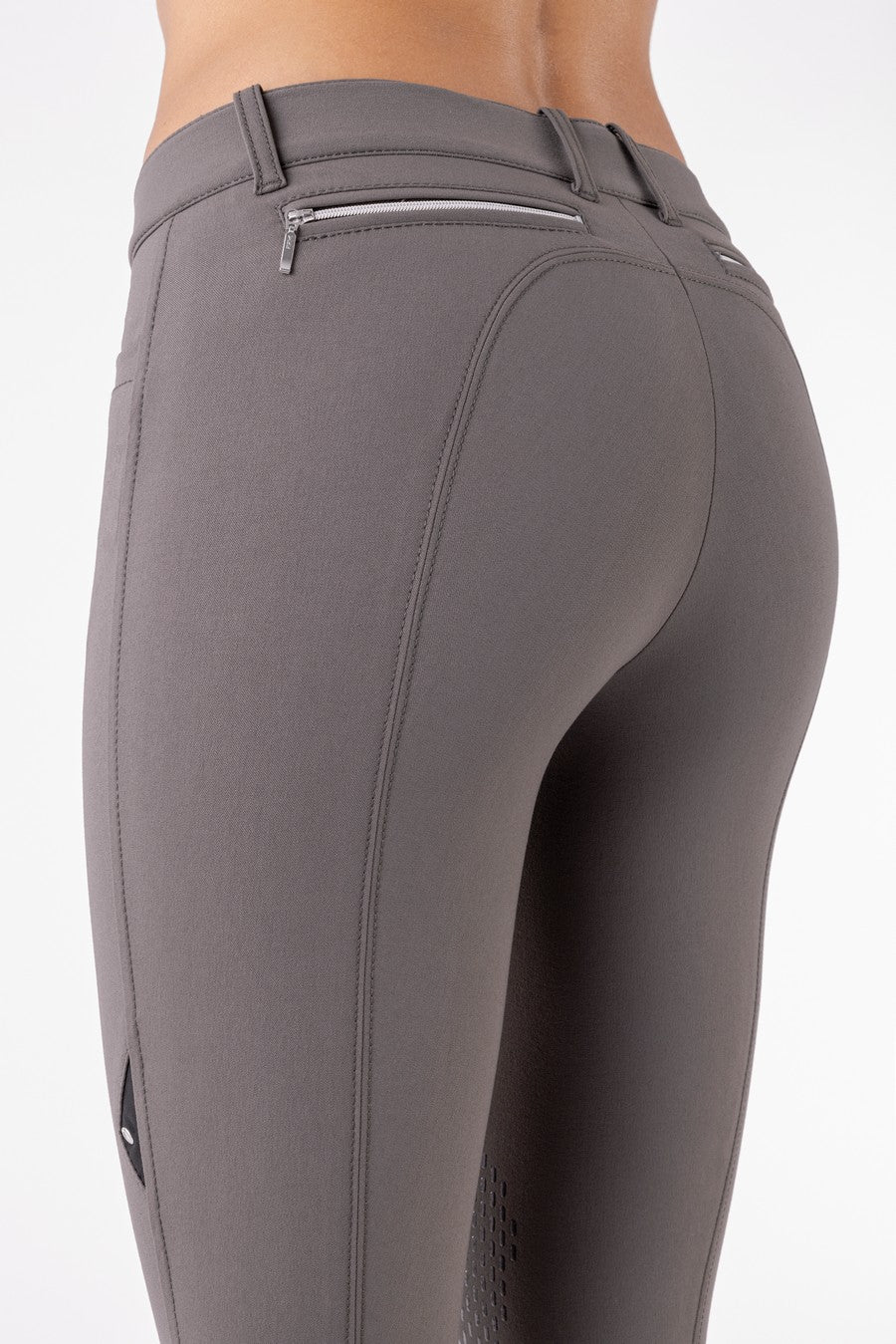 Equiline reithose Damen kniebesatz Ash Braun