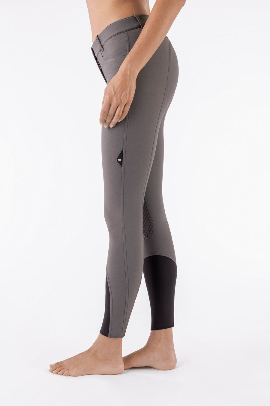 Equiline reithose Damen kniebesatz Ash Braun