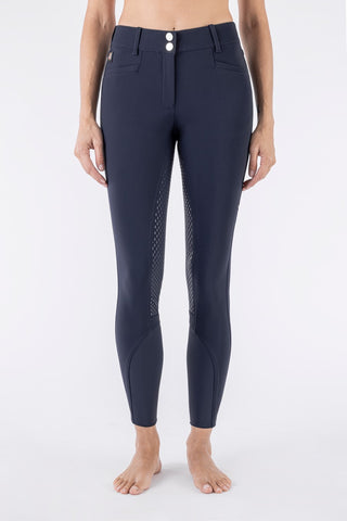 Equiline Reithose Vollbesatz High Waist Adellek Navy