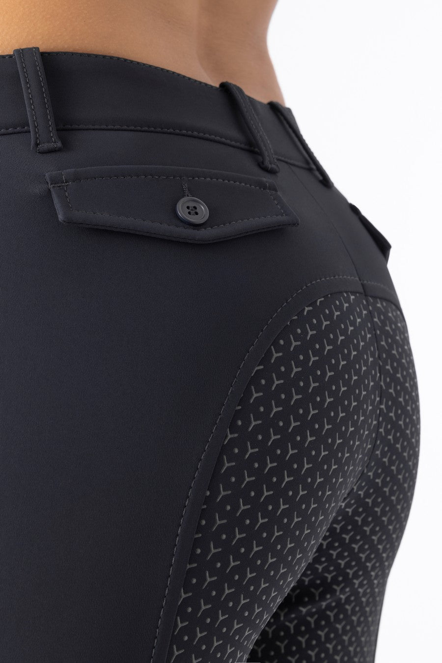 Equiline rijbroek dames full grip Ceriek navy