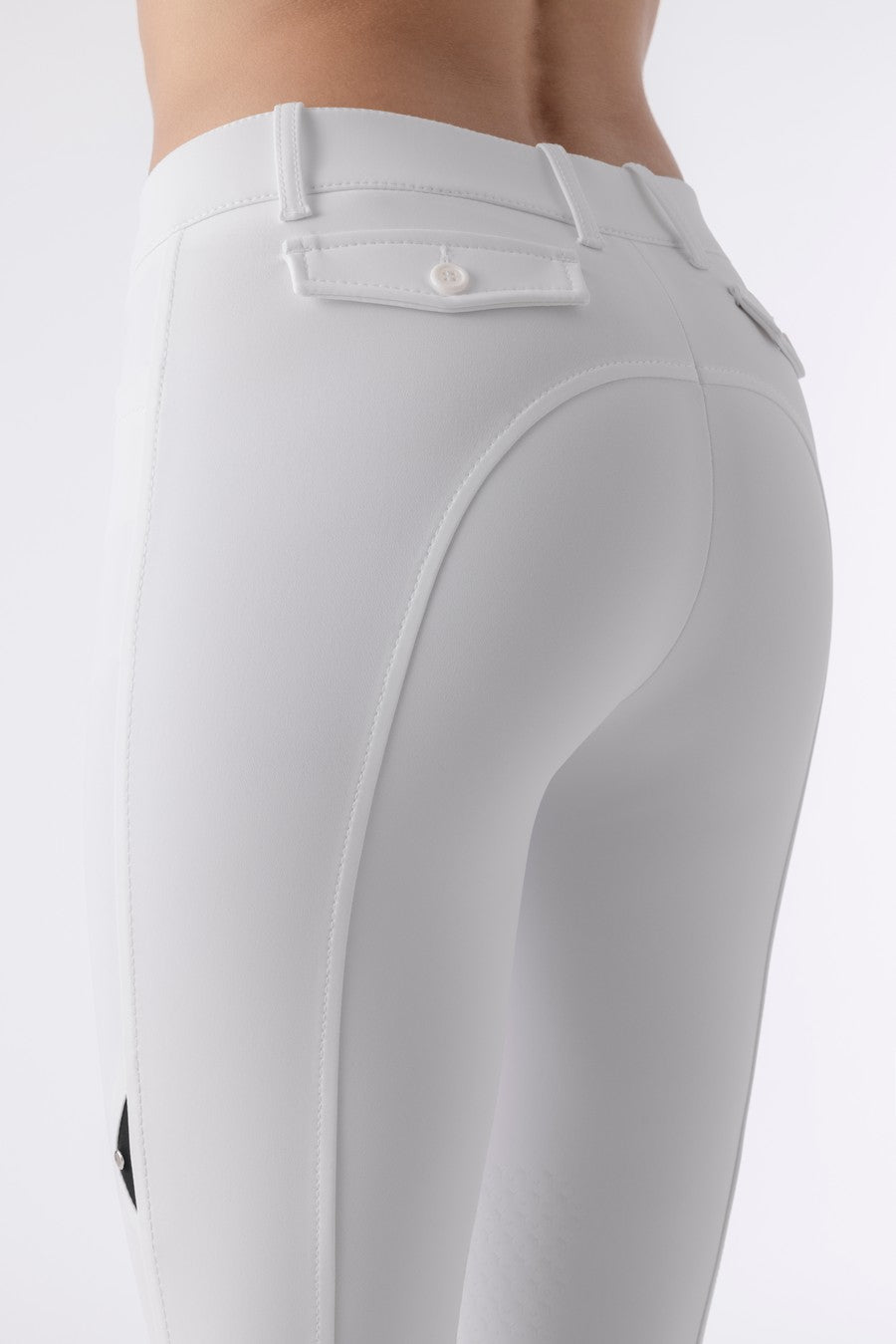 Equiline rijbroek dames knie grip Atirk wit