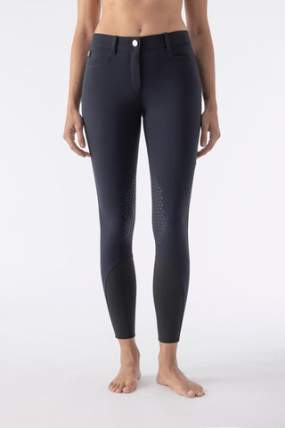 Equiline Reithose Grip Kniebesatz Damen Atirk Navy