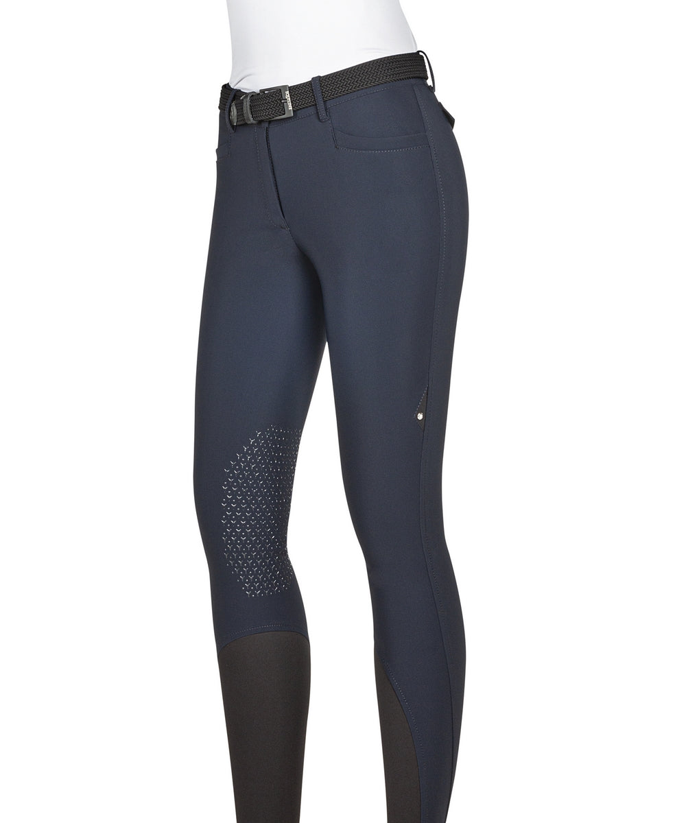 Equiline Reithose Grip Kniebesatz Damen Atirk Navy