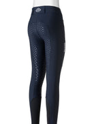 Equiline Rijbroek Dames Hoge Band Full Grip Eqcusmafh Blauw