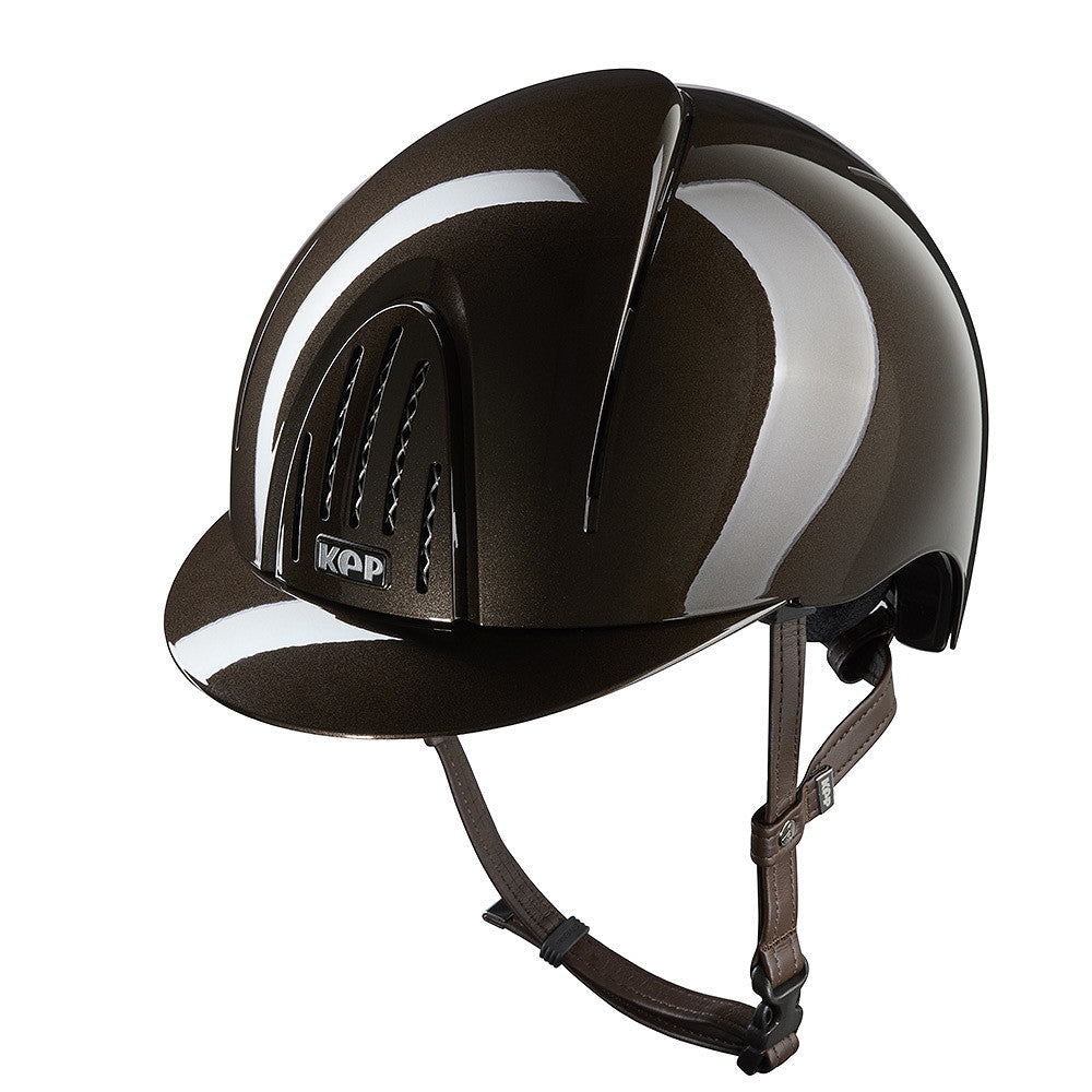 Kep Italia Paardrijhelm Smart Nova Polish Bruin