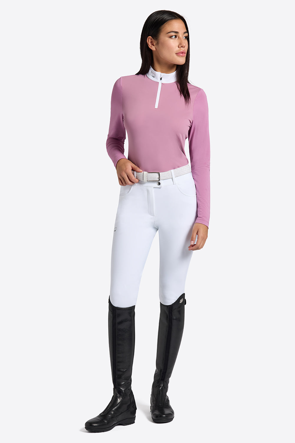 RG Turniershirt Micro Perforated Jersey Langarm Damen Rosa