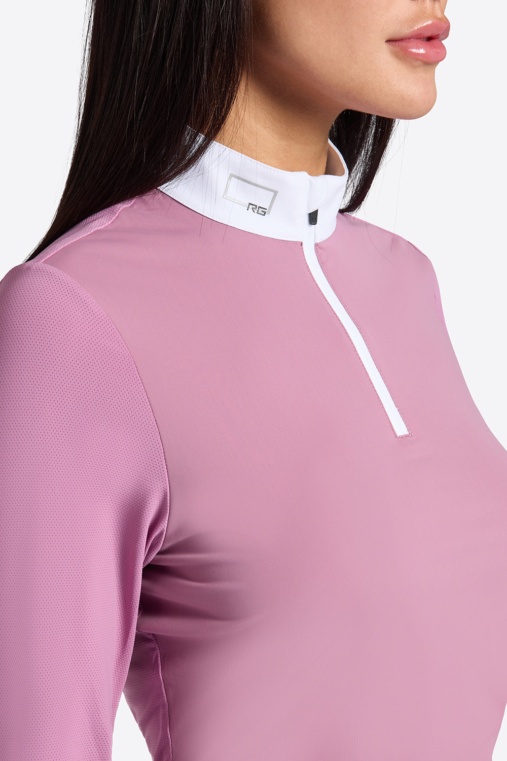 RG Turniershirt Micro Perforated Jersey Langarm Damen Rosa