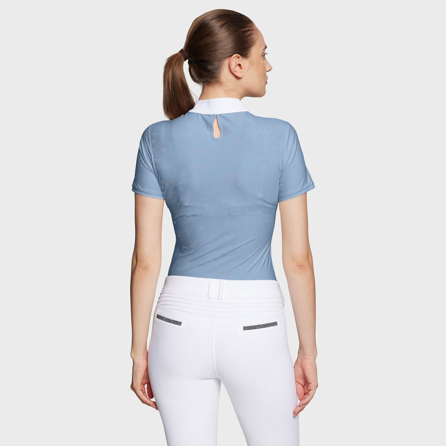 Samshield Turniershirt Kurze Ärmel Damen Aloise Air Cashmere Blue