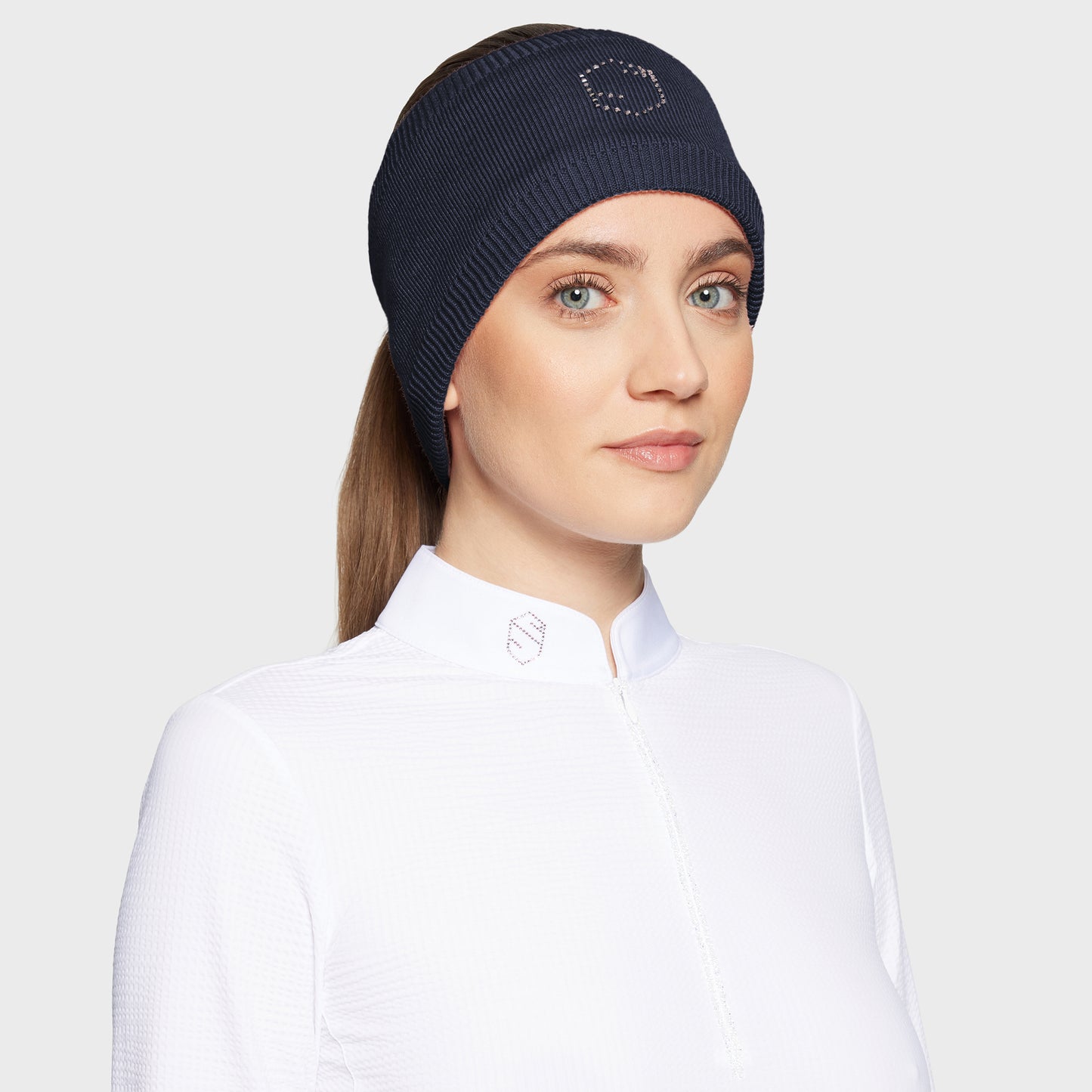 Samshield Stirnband Amalie Crystal Square Navy