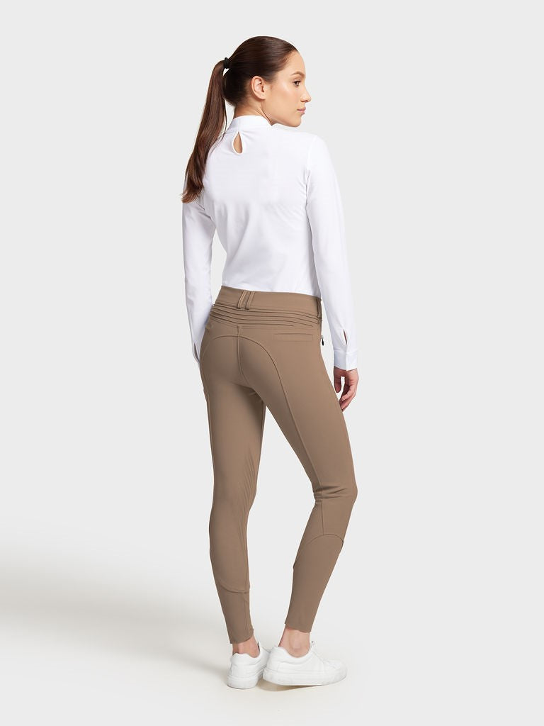 Samshield Reithose Grip Kniebesatz Damen Chloe Camel