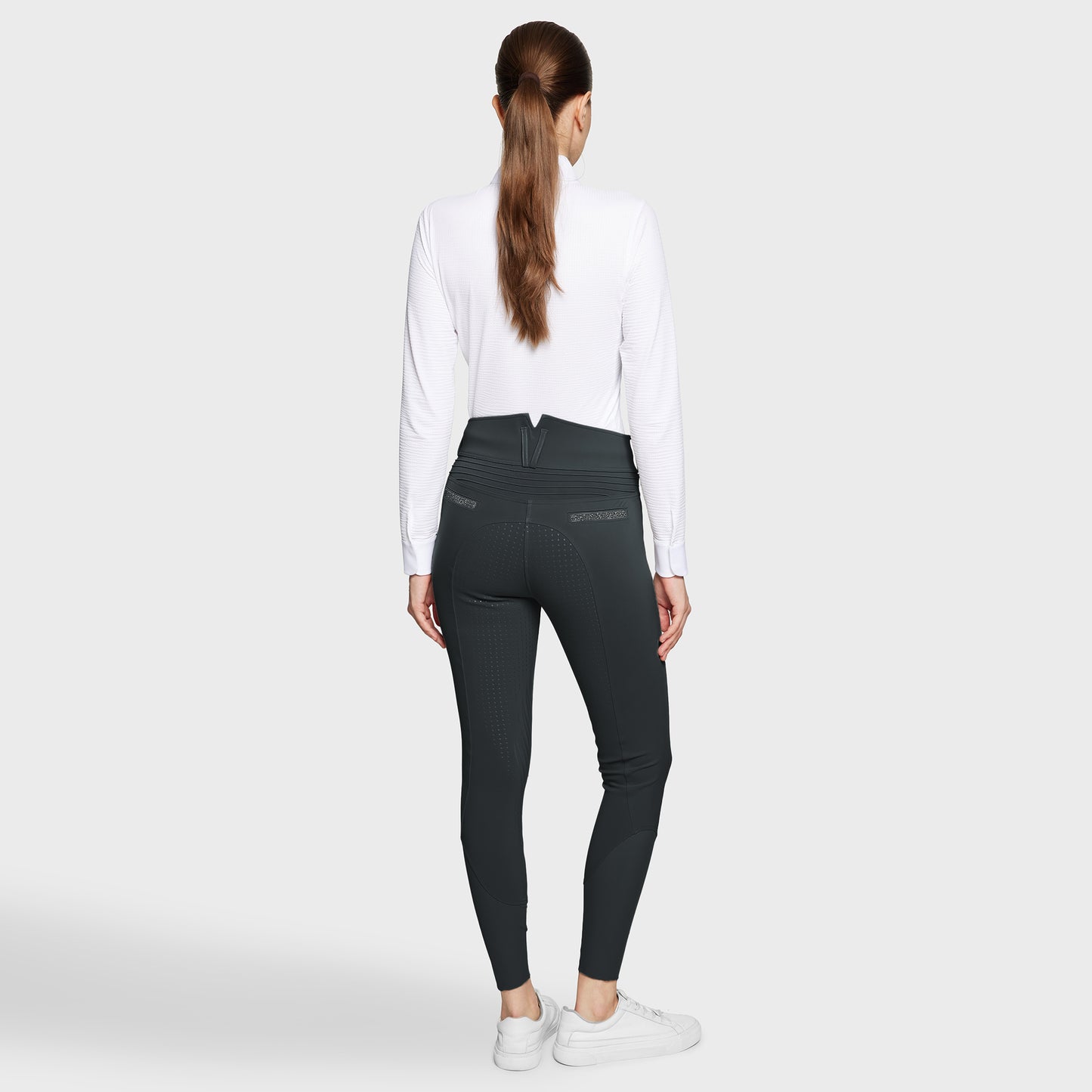 Samshield Reithose Full Grip Damen Claranova Ultra Hoch Tailliert Moonless Night