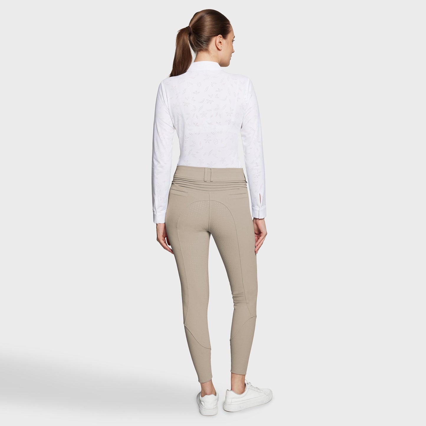 Samshield Reithose Full Grip Damen Clara Hoch Tailliert Sand