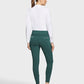 Samshield Reithose Knie Grip Damen Clara Premium Hoch Tailliert Posy Green