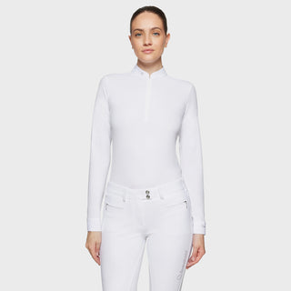 Samshield Turniershirt Langarm Damen Louisella Honeycomb Weiß