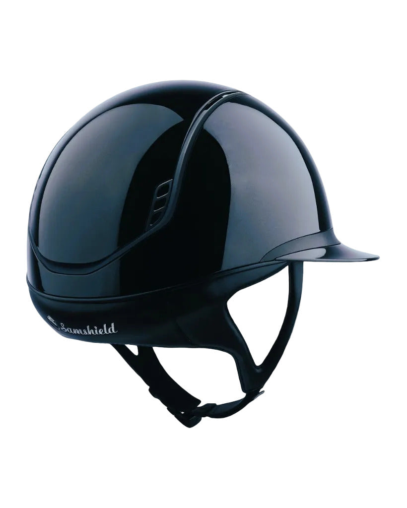 Samshield 2.0 Paardrijhelm Miss Shield Shadowglossy Crystal Leaf FB Matt Navy