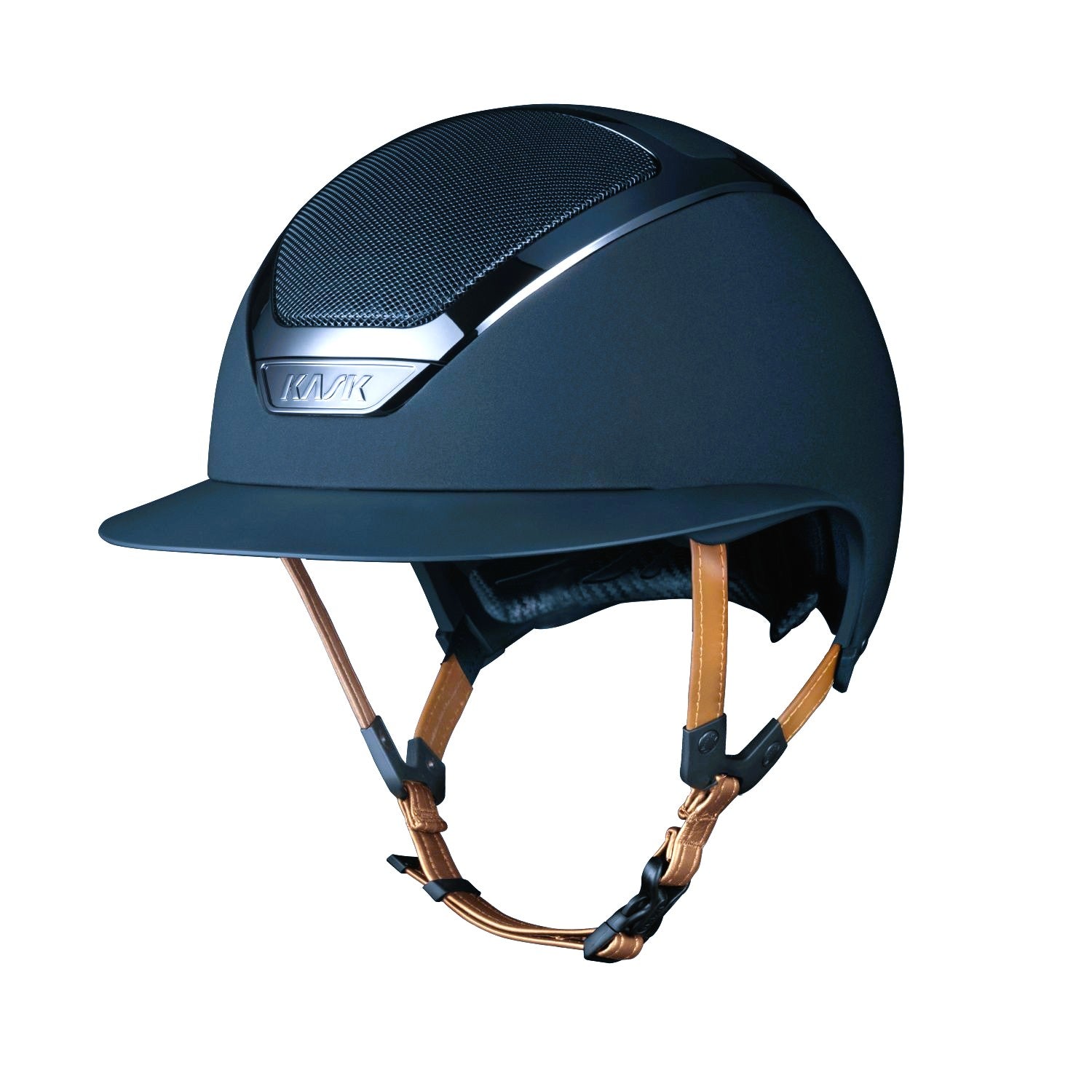 Kask Star Lady Chrome 2.0 Light Brown Chinstrap Navy
