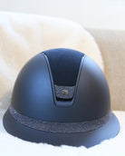 Samshield 2.0 Paardrijhelm Miss Shield Shadowmatt Alcantara Crystal Blazon FB Paradise Shine Navy