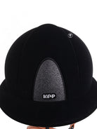 Kep Italia Paardrijhelm Smart Nova Velvet Polo Klep Star Insert Beige Kinband