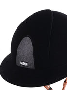 Kep Italia Paardrijhelm Smart Nova Velvet Polo Klep Star Insert Beige Kinband