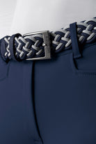 Equiline elastische gevlochten riem Egri Navy