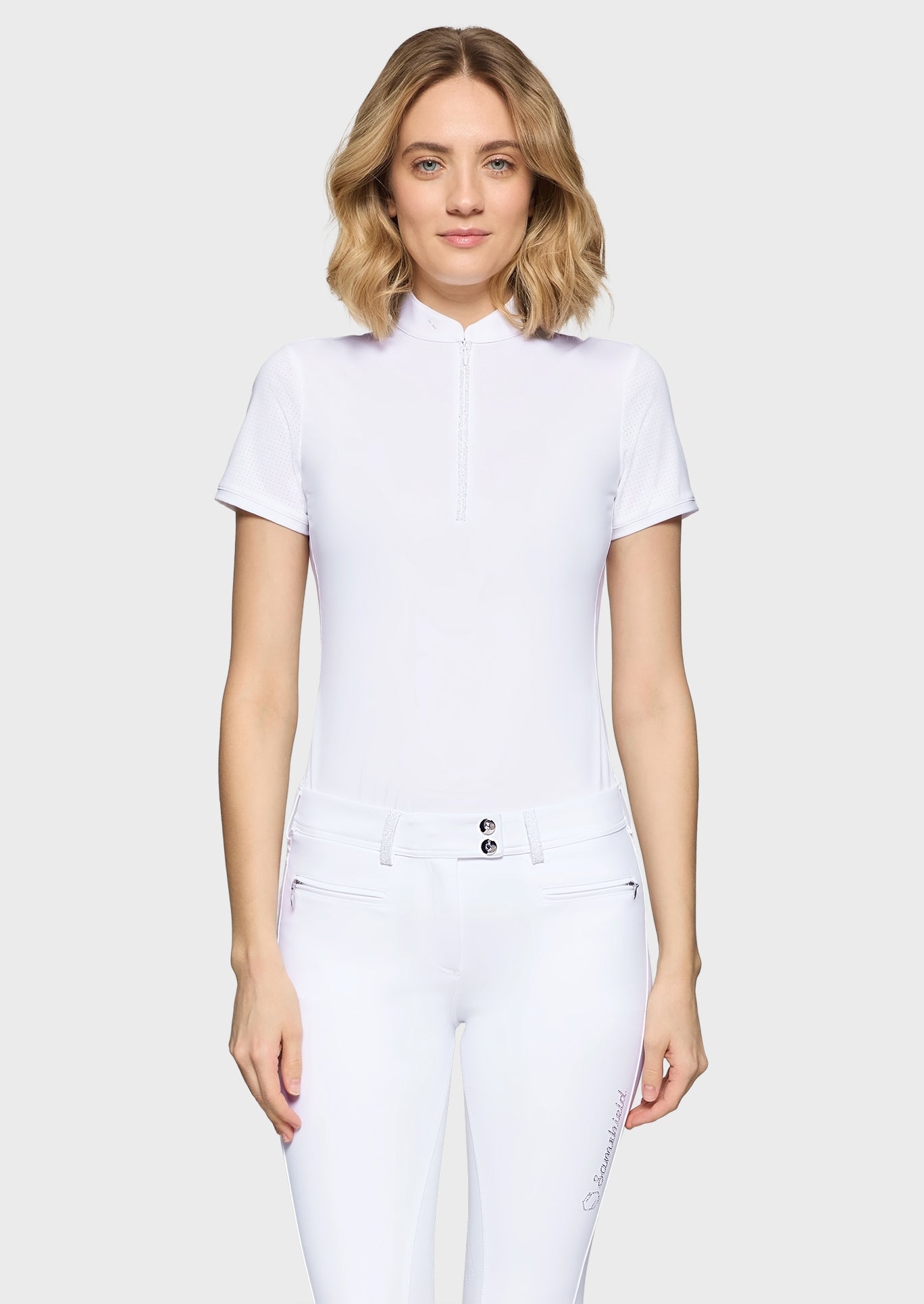 Samshield Wedstrijdshirt Korte Mouwen Dames Aloise Wit Wit