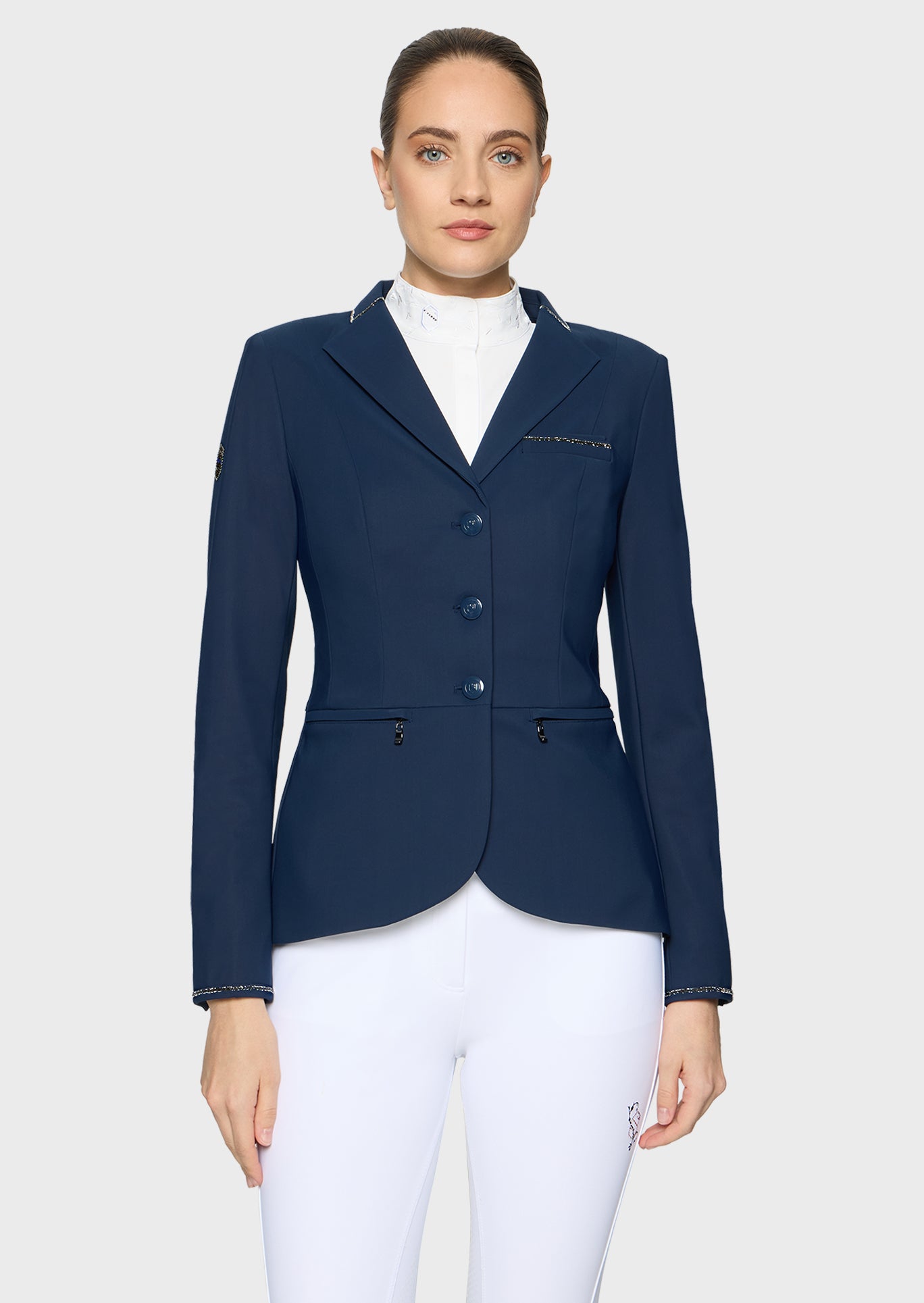 Samshield Veste de Concours Femme Victorine Crystal Fabric Cosmic Blue

