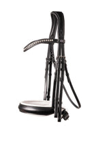 TRUST hoofdstel Wellington Stang & Trens wit onderlegd Zwart Zwart