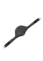 LJ Leathers Singel Leder met buikflap Zwart