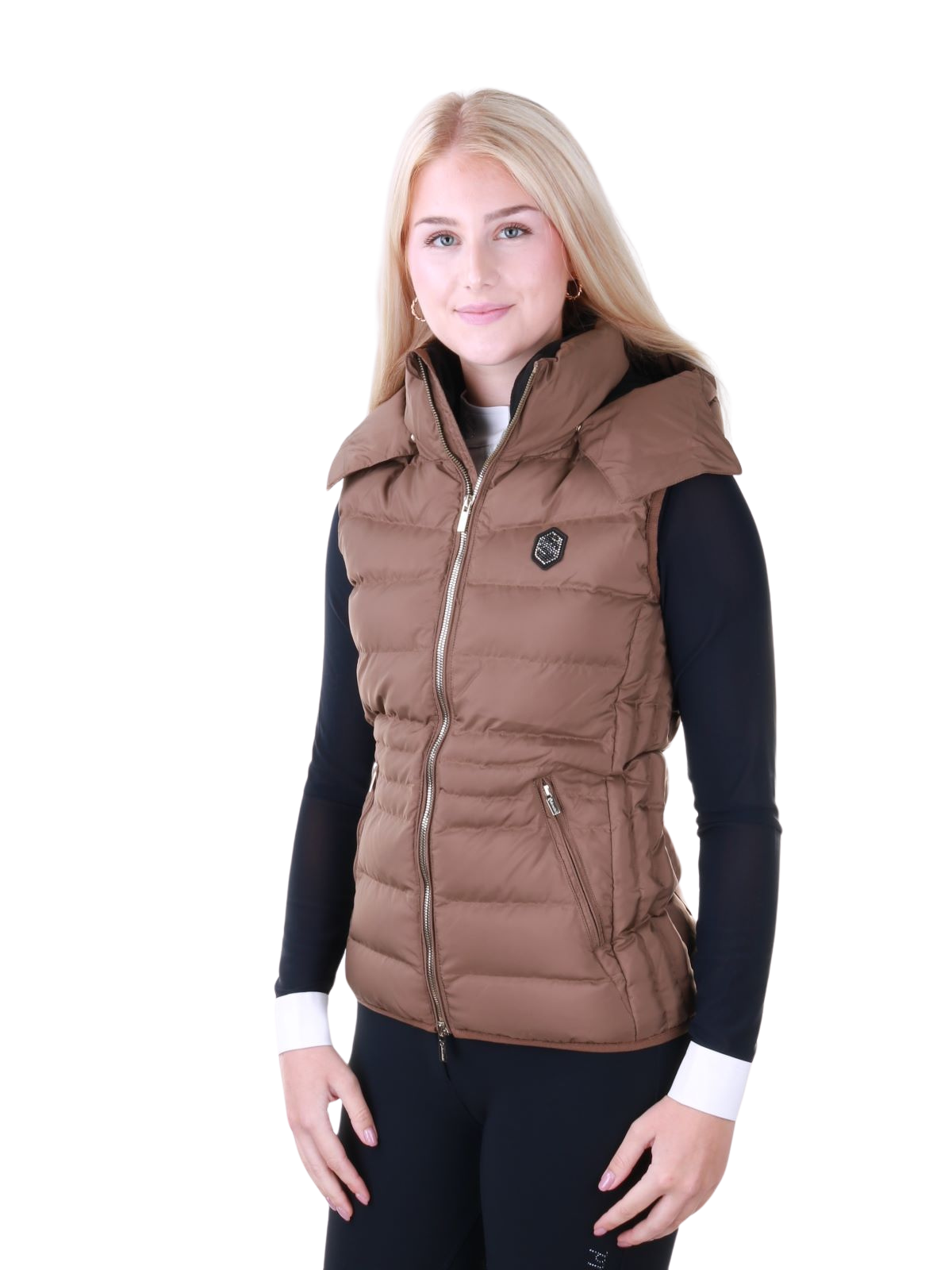 Samshield Weste wattiert Damen Chamonix Camel Metal Eclipse