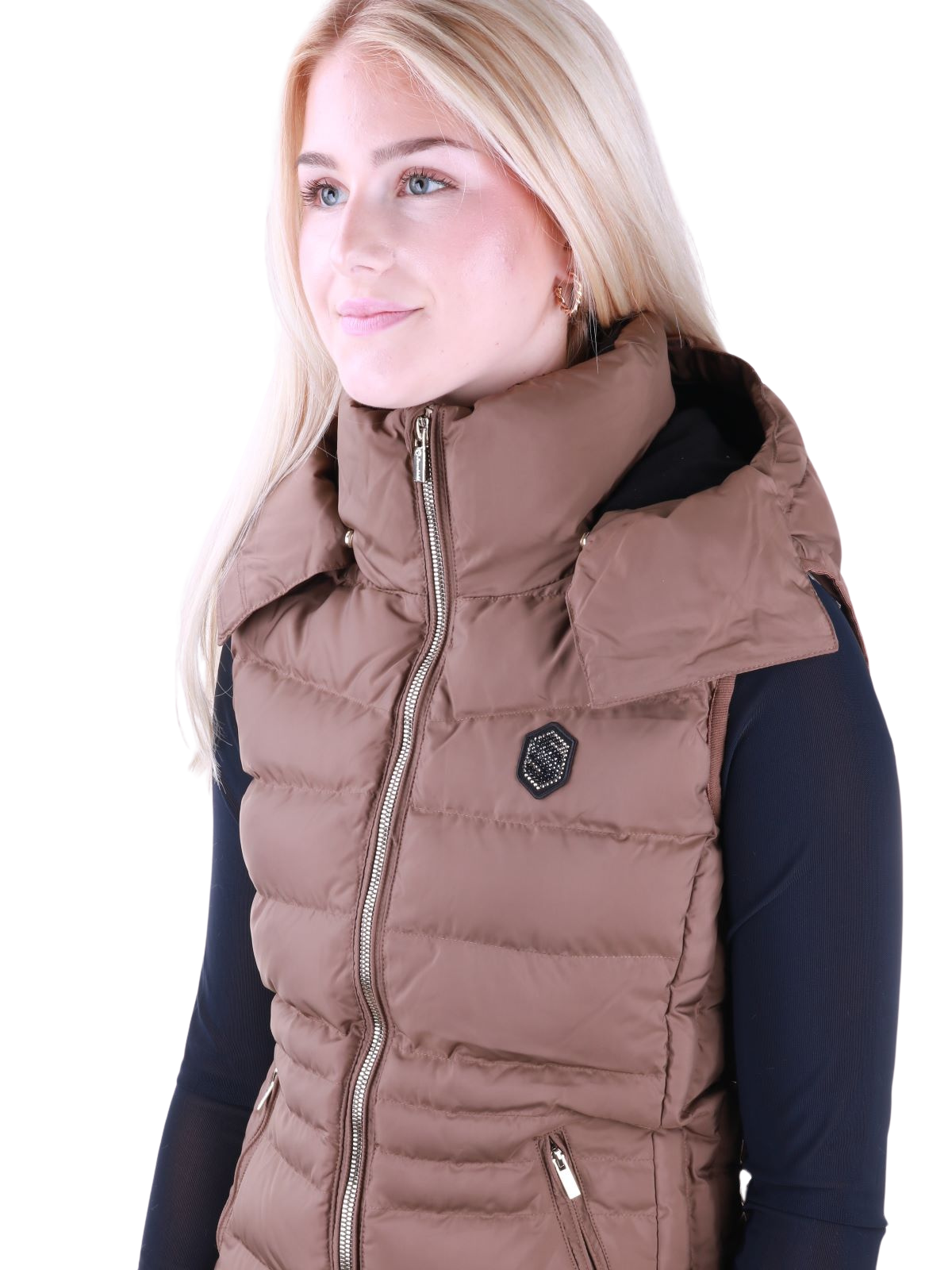 Samshield Weste wattiert Damen Chamonix Camel Metal Eclipse