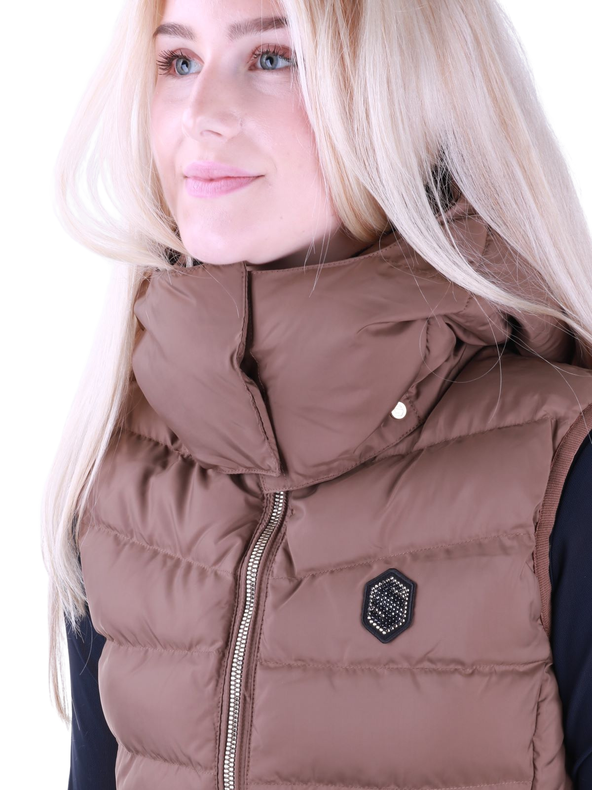 Samshield Weste wattiert Damen Chamonix Camel Metal Eclipse