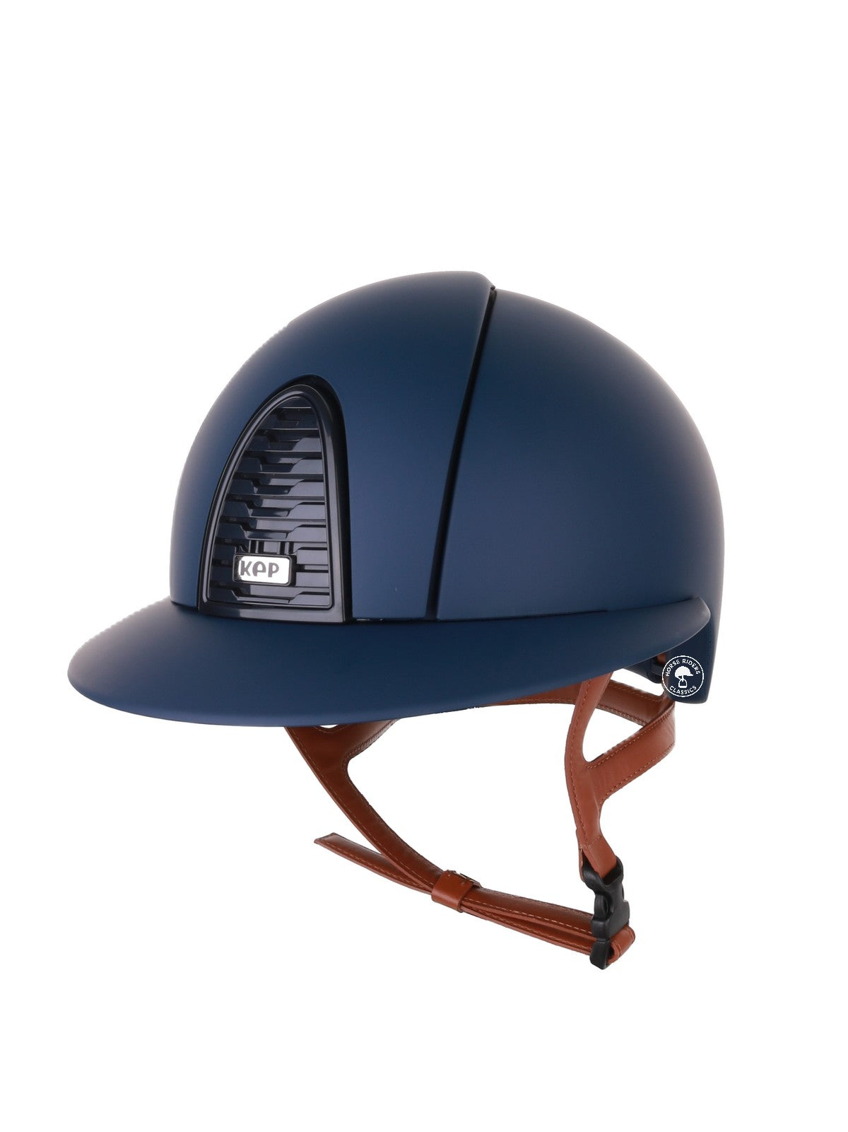 Kep Italia Reithelm Cromo 2.0  Matt Polo Blau RAW Frame Beige Kinnriemen