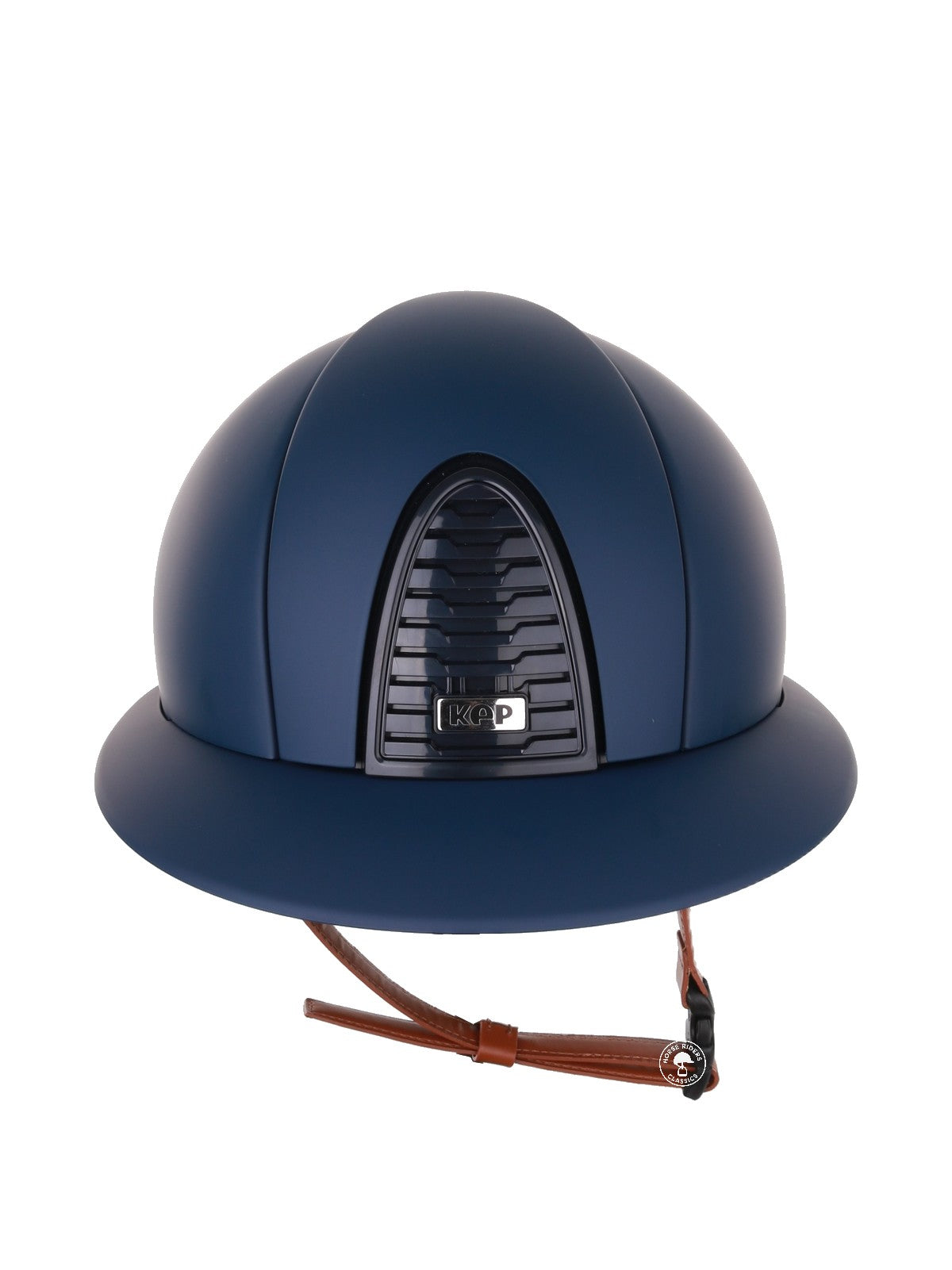 Kep Italia Paardrijhelm Cromo 2.0 Matt Polo Klep Blauw RAW Frame Beige Kinband