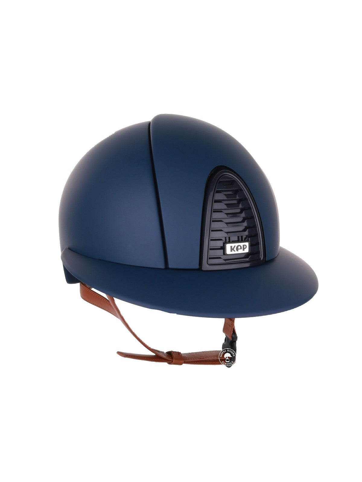 Kep Italia Reithelm Cromo 2.0  Matt Polo Blau RAW Frame Beige Kinnriemen