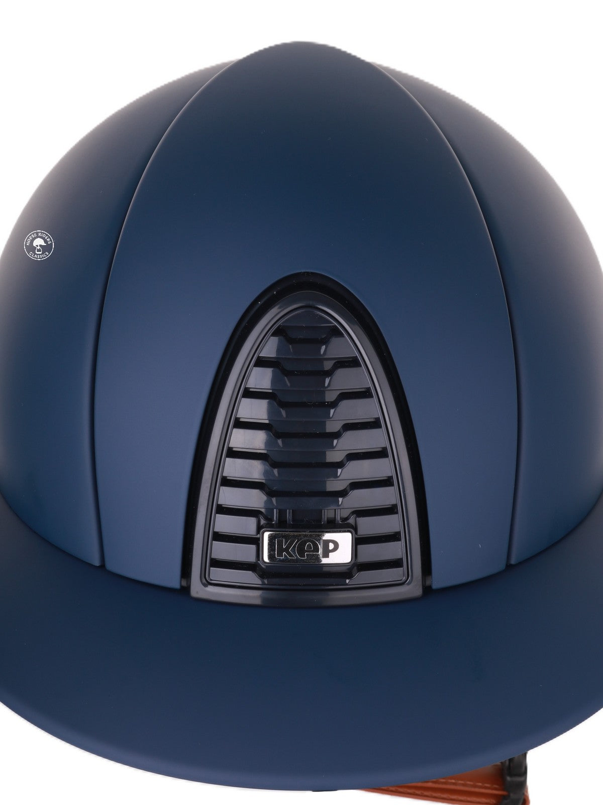 Kep Italia Paardrijhelm Cromo 2.0 Matt Polo Klep Blauw RAW Frame Beige Kinband