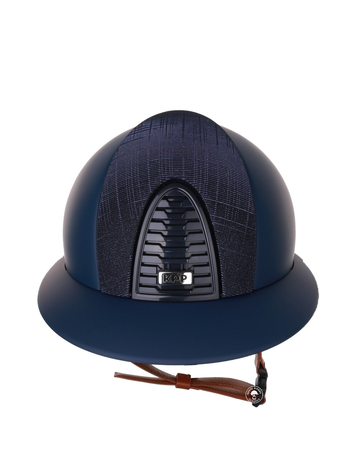 Kep Italia Reithelm Cromo 2.0  Matt Polo Blau RAW Frame  Galassia Dark Blue Insert Beige Kinnriemen