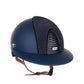 Kep Italia Reithelm Cromo 2.0  Matt Polo Blau RAW Frame  Galassia Dark Blue Insert Beige Kinnriemen