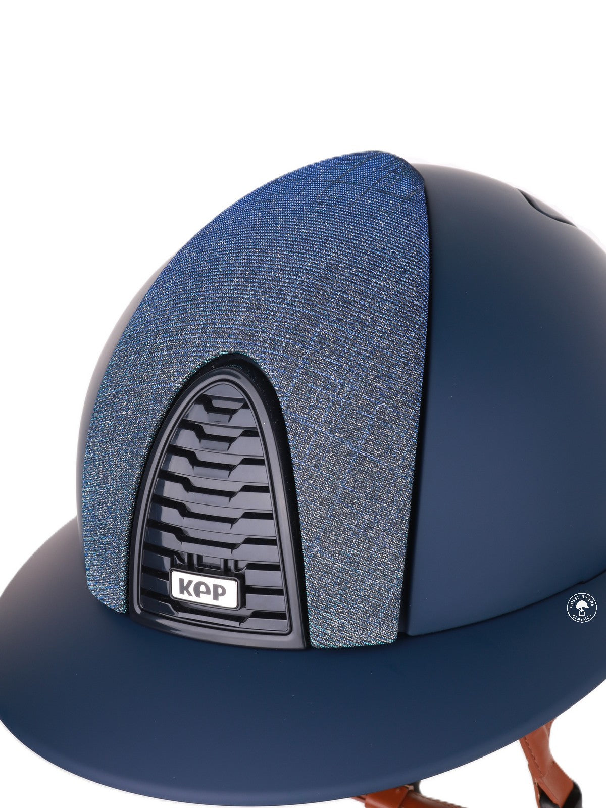 Kep Italia Reithelm Cromo 2.0  Matt Polo Blau RAW Frame  Galassia Light Blue Insert Beige Kinnriemen