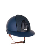 Kep Italia Paardrijhelm Cromo 2.0 Matt Polo Klep Blauw RAW Frame Luminor Blue Insert Beige Kinband