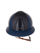 Kep Italia Paardrijhelm Cromo 2.0 Matt Polo Klep Blauw RAW Frame Star Blue Insert Beige Kinband