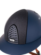 Kep Italia Paardrijhelm Cromo 2.0 Matt Polo Klep Blauw RAW Frame Star Blue Insert Beige Kinband