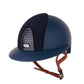 Kep Italia Reithelm Cromo 2.0  Matt Polo Blau RAW Frame Suede Insert Beige Kinnriemen
