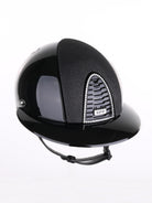Kep Italia Paardrijhelm Cromo 2.0 Polish Polo Klep Zwart Swarovski Frame Luminor insert