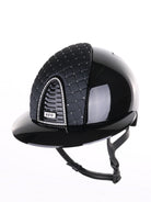 Kep Italia Paardrijhelm Cromo 2.0 Polish Polo Klep Zwart Swarovski Frame Milano Black Cross SN insert Zwart