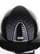 Kep Italia Paardrijhelm Cromo 2.0 Polish Polo Klep Zwart Swarovski Frame Milano Black Cross SN insert