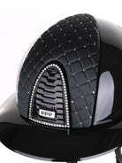 Kep Italia Paardrijhelm Cromo 2.0 Polish Polo Klep Zwart Swarovski Frame Milano Black Cross SN insert