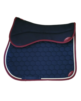 Animo-Set Schabracke Springen und W-Dap-Pad navy-burgundy