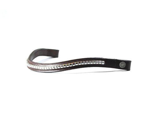 LJ Leathers clincher stirnband Braun