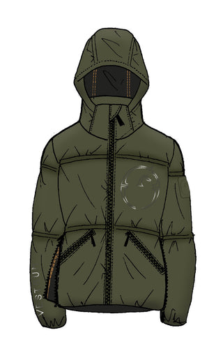 Vestrum wattierte Jacke Damen New York Dark Olive